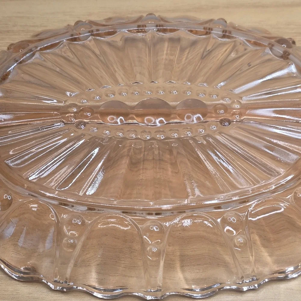 Anchor Hocking Pink Depression Glass Oyster & Pearl 12